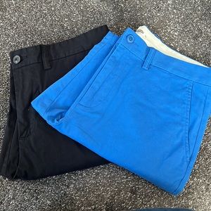 2 pair Ultimate Slim Old Navy men’s shorts.